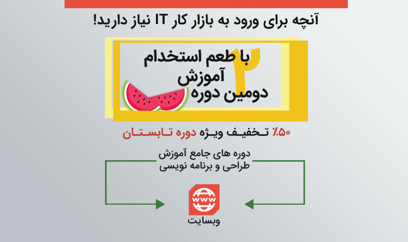 دوره جامع آموزش برنامه نویسی وب - تابستان 1397